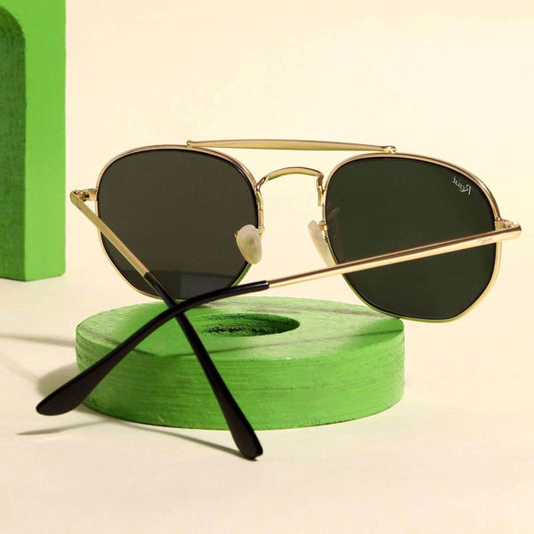Double Bridge Green Sunglass - SunglassesMart