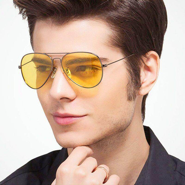 Yellow Candy Night Vision Aviator Sunglasses For Men And Women - SunglassesMart