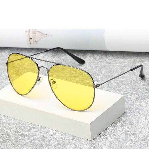Yellow Candy Night Vision Aviator Sunglasses For Men And Women - SunglassesMart