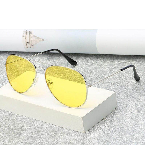 Yellow Candy Night Vision Aviator Sunglasses For Men And Women - SunglassesMart