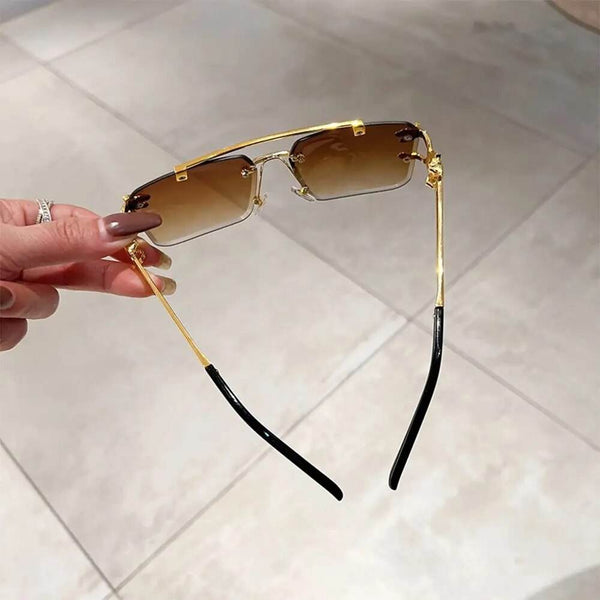 Rimless Cheetah Sunglasses - SunglassesMart