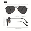 Women’s Stainless Steel Square Fashion Glasses with TAC Lenses - SunglassesMart