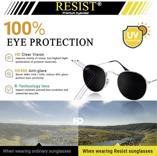 Thomas Round Sunglasses (Free Size, Silver Frame) - SunglassesMart