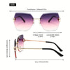 Chic Rimless Women's Glasses with Case – Simple, Retro & Elegant - SunglassesMart