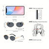 Retro Oval Metal Glasses – Casual Summer Eyewear