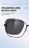 Metal Blue Ray Cut protection frame + 2 magnet sunshade clip-ons - SunglassesMart