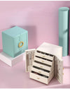 Convenient LuxuryJewellery Box with 5 Levels Large Jewellery Case with Drawer and Watch - SunglassesMart