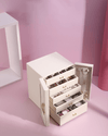 Convenient LuxuryJewellery Box with 5 Levels Large Jewellery Case with Drawer and Watch - SunglassesMart