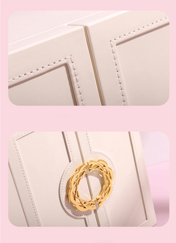 Convenient LuxuryJewellery Box with 5 Levels Large Jewellery Case with Drawer and Watch - SunglassesMart
