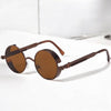 Vintage Round Steampunk Sunglasses - SunglassesMart