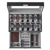 Luxury 2-Layer 12-Slot Lockable Watch Box with Glass Lid & Drawer - SunglassesMart