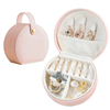 Compact Travel Jewelry Box with Handle – Elegant Organizer | SUNGLASSES MART - SunglassesMart