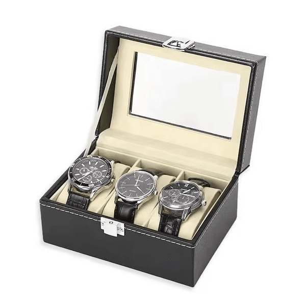 Decorative Durable Luxury PU Leather Watch Box - SunglassesMart