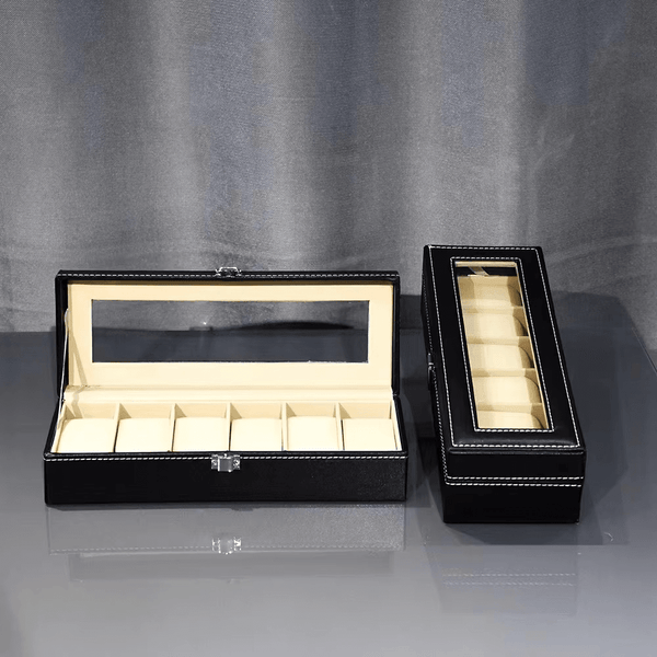 Decorative Durable Luxury PU Leather Watch Box - SunglassesMart