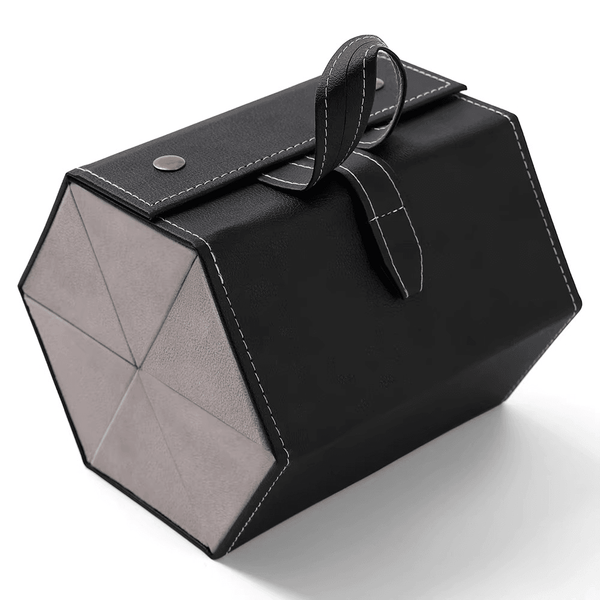 Multi-Compartment Portable Large Capacity Leather Glasses Case - SunglassesMart