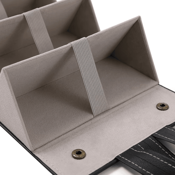 Multi-Compartment Portable Large Capacity Leather Glasses Case - SunglassesMart