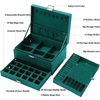Large Velvet Ring Necklace Earring Jewelry Packaging Organizer Box - SunglassesMart