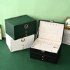 Large 3-Layer Jewelry Box Organizer with Lock & 2 Drawers for Women - SunglassesMart