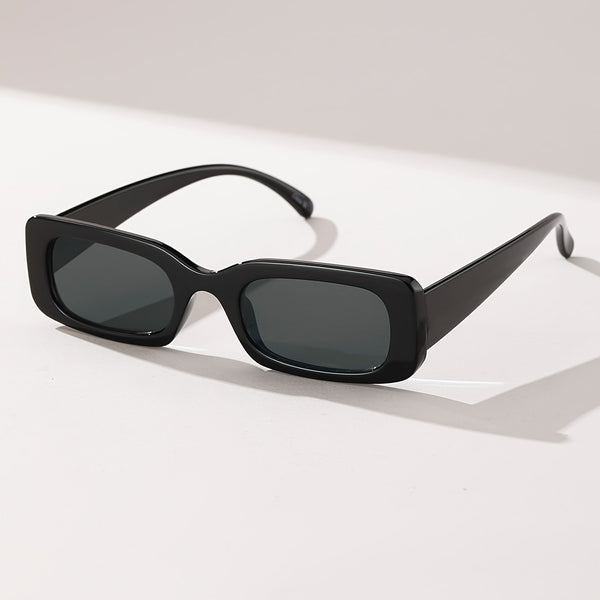 Women’s Small Square Classic Fashion Glasses – Leopard/Black