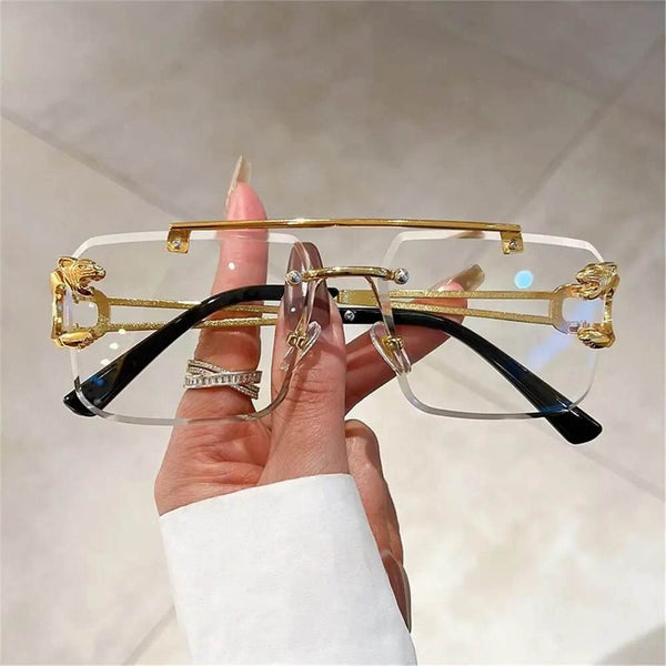Rimless Cheetah Sunglasses - SunglassesMart