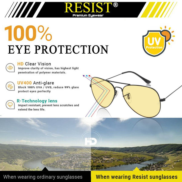 Pilot Yellow Candy Day Night Sunglasses - SunglassesMart