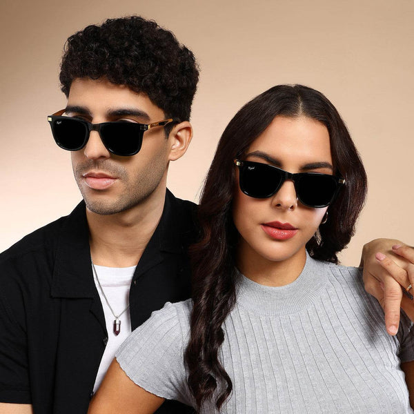 Classic Black Wayfarer Sunglasses (52 mm) - SunglassesMart