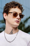 Wayfarer/Rectangular Brown Sunglasses (52 mm) - SunglassesMart