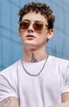 Wayfarer/Rectangular Brown Sunglasses (52 mm) - SunglassesMart