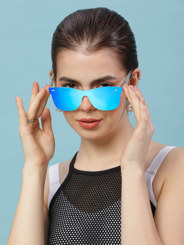 Classic Wayfarer Blue Ice Polarized Sunglasses - SunglassesMart