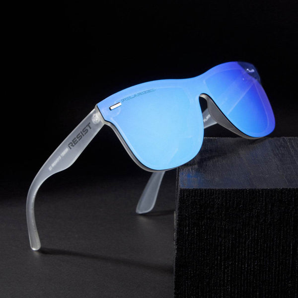 Classic Wayfarer Blue Ice Polarized Sunglasses - SunglassesMart