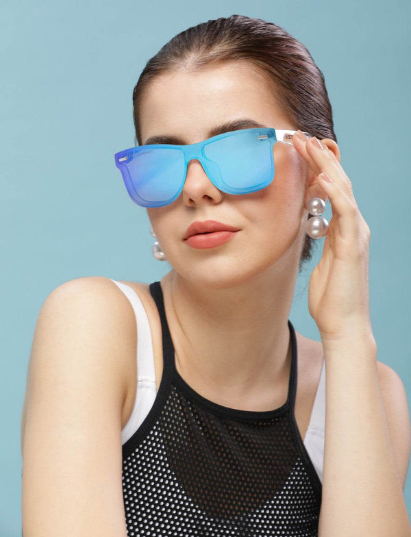 Classic Wayfarer Blue Ice Polarized Sunglasses - SunglassesMart