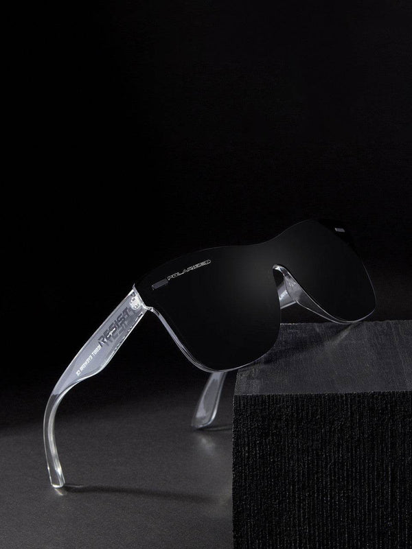Classic Wayfarer Black Ice Polarized Sunglasses - SunglassesMart
