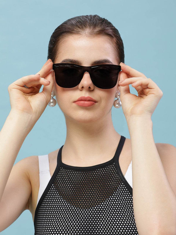 Classic Wayfarer Black Ice Polarized Sunglasses - SunglassesMart