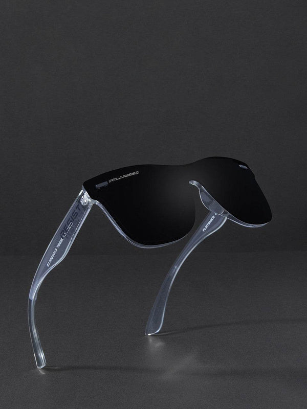 Classic Wayfarer Black Ice Polarized Sunglasses - SunglassesMart