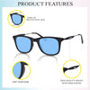 Classic Red and Blue Wayfarer Sunglasses - SunglassesMart
