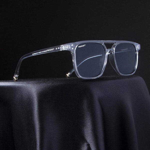 Classic Retro Jasper Grey Square Sunglasses (55 mm) - SunglassesMart