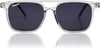Classic Retro Jasper Grey Square Sunglasses (55 mm) - SunglassesMart