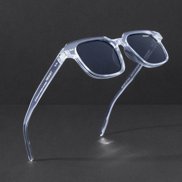 Classic Ocean White Black Wayfarer Sunglasses (50 mm) - SunglassesMart