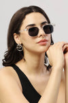Classic Ocean White Black Wayfarer Sunglasses (50 mm) - SunglassesMart