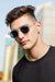 Classic Ocean White Black Wayfarer Sunglasses (50 mm) - SunglassesMart