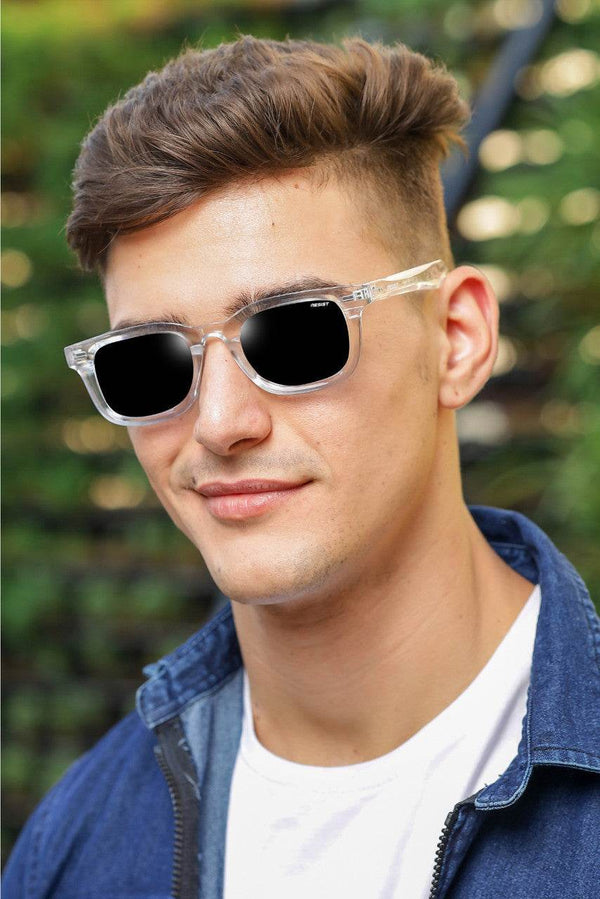 Classic Clear Black Wayfarer Sunglasses (55 mm) - SunglassesMart