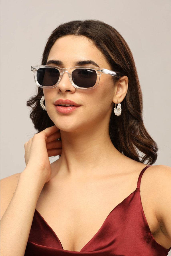 Classic Clear Black Wayfarer Sunglasses (55 mm) - SunglassesMart