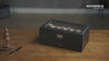 Luxury 2-Layer 12-Slot Lockable Watch Box with Glass Lid & Drawer