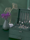Large Velvet Ring Necklace Earring Jewelry Packaging Organizer Box