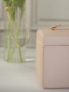 Leather 3-Tier Luxury Travel Jewelry Box with Lock and Mirror