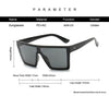 Oversized Big Vintage Black Square Sunglasses - SunglassesMart