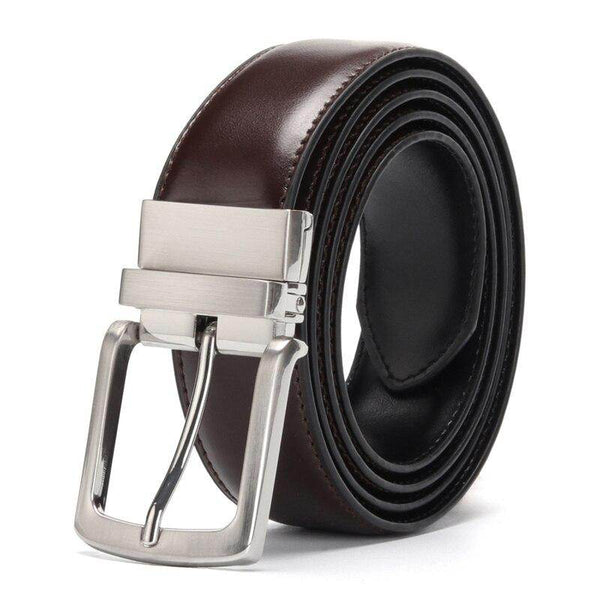 Men's Genuine Leather Reversible Belt - SunglassesMart