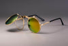 Vintage Round Flip Up Sunglasses - SunglassesMart