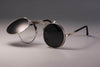 Vintage Round Flip Up Sunglasses - SunglassesMart