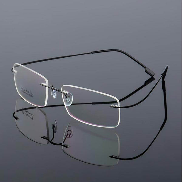 Rimless Titanium Glasses Frames Flexible Optical Frame - SunglassesMart